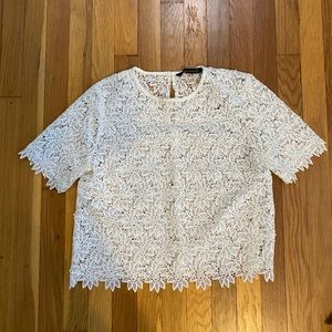 Zara Women white lace top